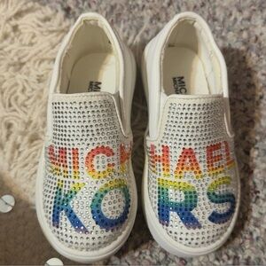 Michael Kors Kids' White Slip-On Shoes